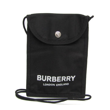 BURBERRY Shoulder Pochette Women's Nylon Shoulder Bag Black