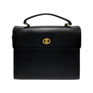 BURBERRYs Nova Check Shadow Horse Hardware Leather Genuine Handbag Mini Tote Bag Black