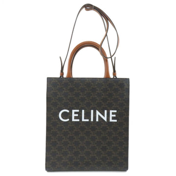 Celine 191542 Triomphe Canvas Small Vertical Cover Handbag PVC Ladies CELINE