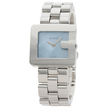 GUCCI 3600J Blue Shell Watch Stainless Steel/SS Boys