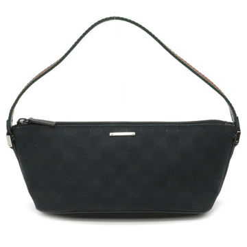 Gucci GG Canvas Sherry Line Handbag Multi Pouch Black Green Red 141809