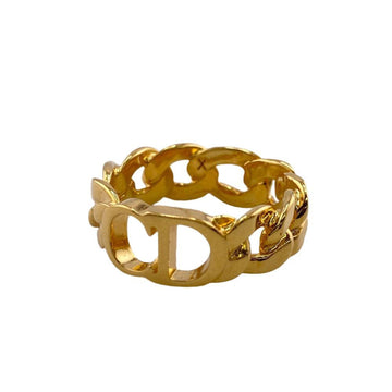 CHRISTIAN DIOR Dior Danseuse Etoile X CD Logo Ring Gold Women's