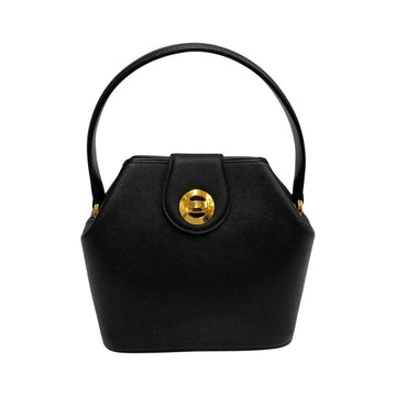 GIVENCHY 4G Logo Hardware Turnlock Leather Genuine Handbag Mini Tote Bag Black