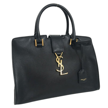YVES SAINT LAURENT Saint Laurent Paris Handbag Baby Cabas 424868 Leather Black Ladies SAINT LAURENT PARIS