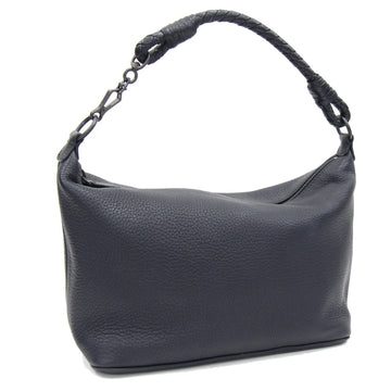 Bottega Veneta One Shoulder Bag Intrecciato Navy Leather Women's BOTTEGA VENETA