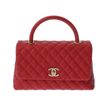 CHANEL Matelasse 29 Red Tone A92991 Women's Caviar Skin Bag