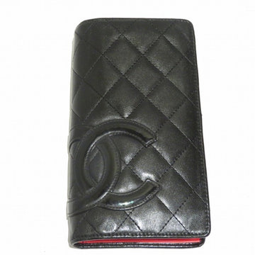 CHANEL cambon A26717 long wallet ladies