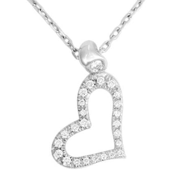 PIAGET limelight heart diamond necklace K18WG pendant