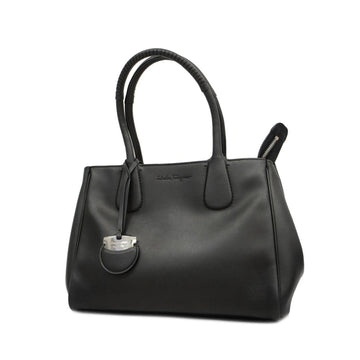SALVATORE FERRAGAMO Tote Bag Nolita Leather Black Silver Hardware Women's