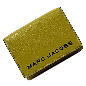 MARC JACOBS Trifold Wallet Khaki Yellow Multi The Bold M0017065 345 Leather  Ecru Olive Lightning Bolt