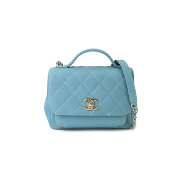 Chanel matelasse business affinity 2way hand shoulder bag caviar skin blue A93749 Matelasse Business Affinity Bag