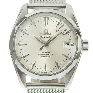 OMEGA Seamaster Aqua Terra Men's Automatic Watch Date Chronometer Silver Dial 2504 30