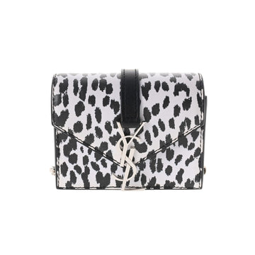 SAINT LAURENT Chain Shoulder Leopard White 347547 Ladies Calf Bag
