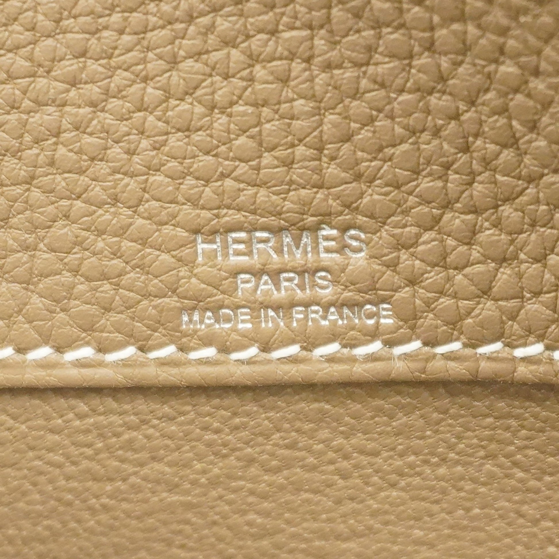 Hermes Kelly Depeche 25 UEngraved Men's Togo Leather Clutch Bag Etoupe in  2023