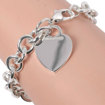 TIFFANY Return Toe Heart Tag Bracelet Silver 925 &Co. Women's