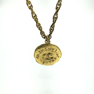 CHANEL coin chain necklace 93P