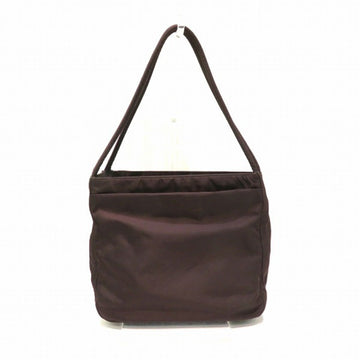 PRADA B8725 Nylon Brown Bag Tote Handbag Ladies