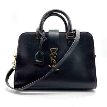 SAINT LAURENT Handbag Crossbody Shoulder Bag Baby Cabas Black Gold Ladies 472466