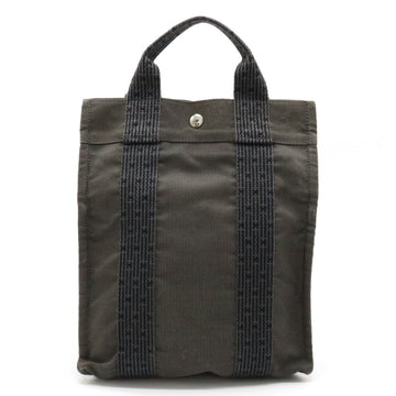 HERMES Yale Line Sack Add PM Rucksack Backpack Shoulder Bag Canvas Gray