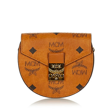MCM shoulder bag brown leather ladies