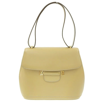 BALLY one shoulder bag leather yellow × white