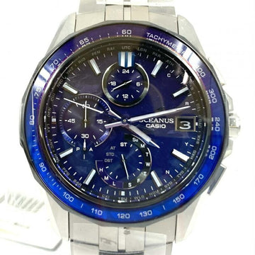 CASIO OCW-S7000C-2AJF  Oceanus Manta Solar Radio Watch Silver x Blue