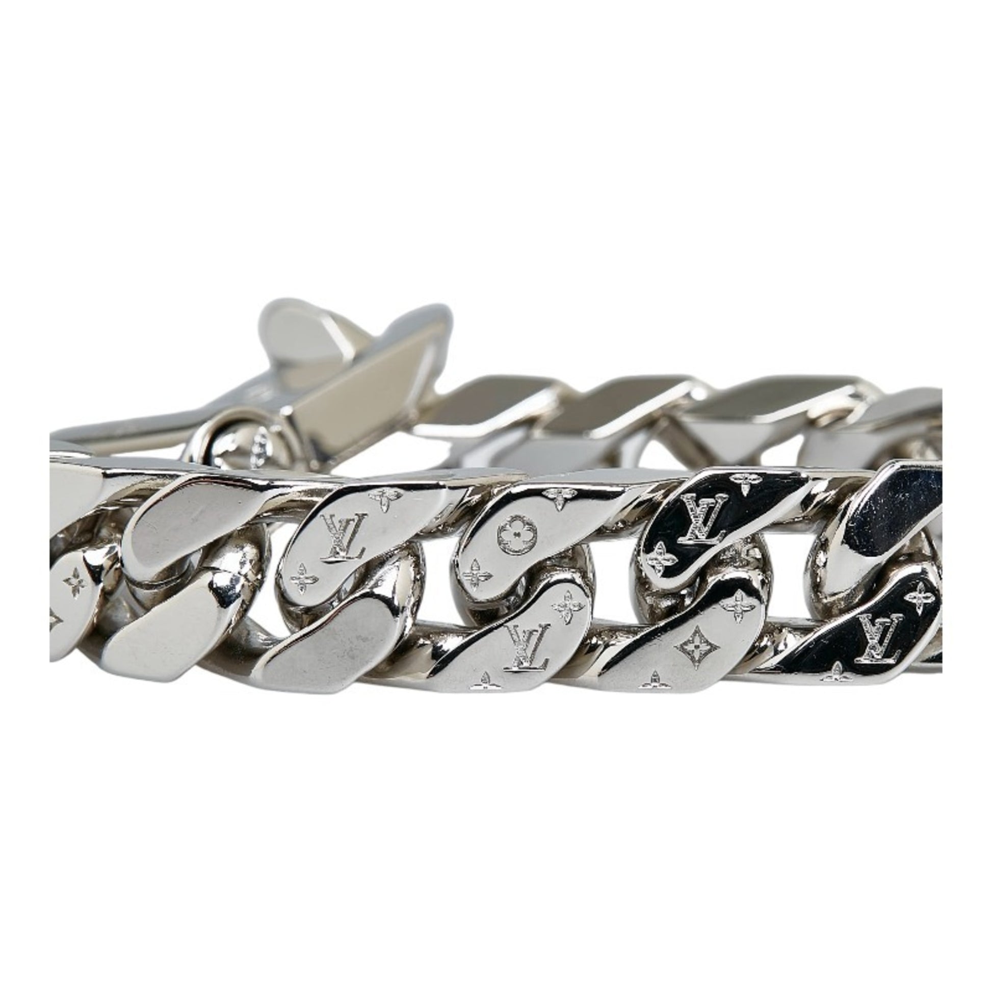 Louis Vuitton LV Chain Links Bracelet Metal Silver 206588117