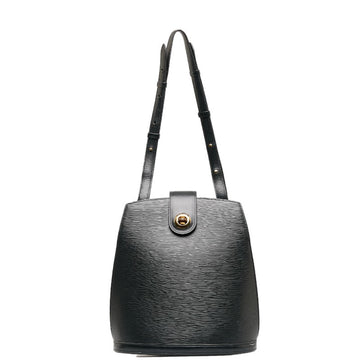 LOUIS VUITTON Epi Cluny Shoulder Bag M52252 Noir Black Leather Women's