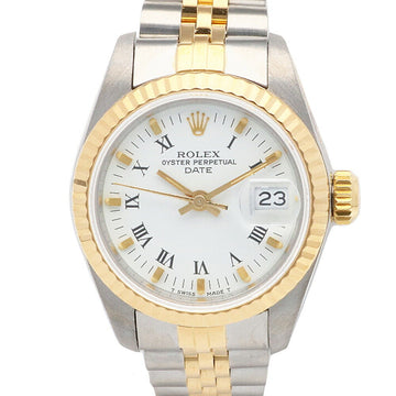 Rolex Date Oyster Perpetual Watch Stainless Steel 69173 Ladies