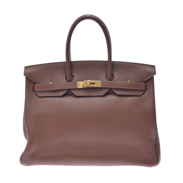 Hermes Birkin 35 Brown  O engraved (around 2011) Ladies Taurillon Clemence handbag