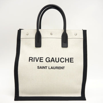 SAINT LAURENT North/South Rive Gauche Tote Bag White Ladies
