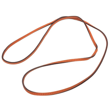Hermes Raniere choker necklace bracelet leather cord orange