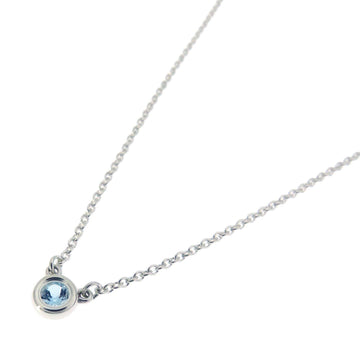 TIFFANY Vistheyard Aquamarine Necklace Silver Women's &Co.