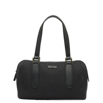 GUCCI handbag Boston bag 257289 black canvas leather ladies