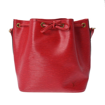 LOUIS VUITTON Epi Petit Noe Castellian Red M44107 Women's Leather Shoulder Bag