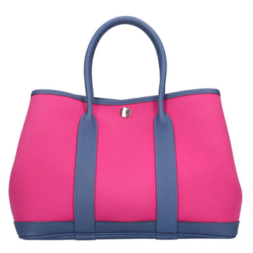 Hermes TPM Garden Tote Bag Toile Officie Pink Women's