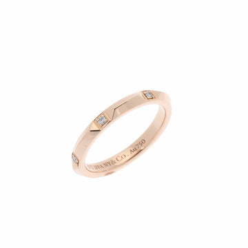 TIFFANY&Co.  True Band Ring 6P Diamond Size 12.5 Women's K18 Pink Gold