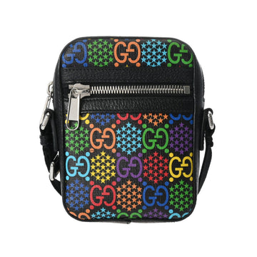 GUCCI Shoulder Bag GG Psychedelic Black/Multicolor 598103 Unisex PVC