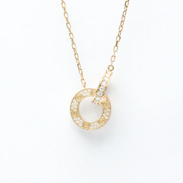 CARTIER Love Circle Diamond Necklace B7224528 Pink Gold [18K] Diamond Men,Women Fashion Pendant Necklace Carat/0.3 [Pink Gold]