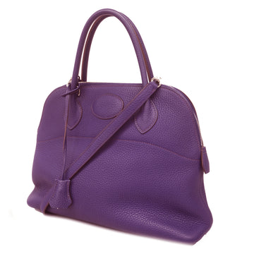 HERMESAuth  2way Bag Bolide 31 G Stamp Women's Taurillon Clemence Purple