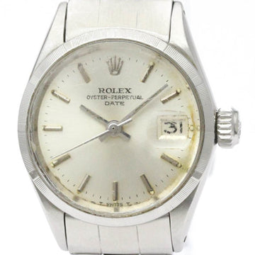 ROLEXVintage  Oyster Perpetual Date 6519 Steel Automatic Ladies Watch BF555081