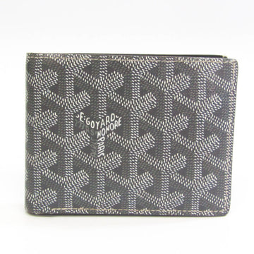 Goyard PORTE ST FLORENTIN 2 NOIR Men's Leather Wallet (bi-fold) Gray
