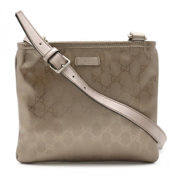 Gucci GG Imprime shoulder bag PVC leather metallic pink 201538