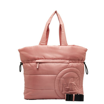 MICHAEL KORS Tote Bag Shoulder Salmon Pink Nylon Women's
