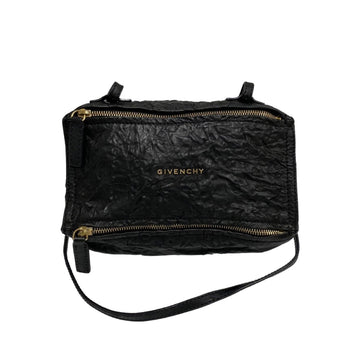 GIVENCHY Pandora Leather Genuine Mini Shoulder Bag Pochette Sacoche Black 11013