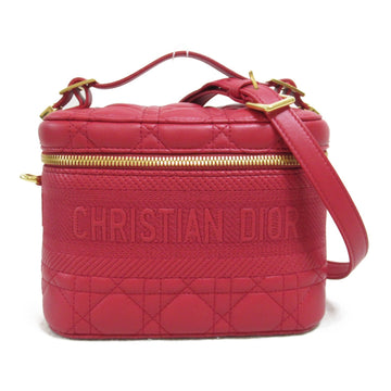 Dior Vanity Shoulder Bag Red Lambskin [sheep leather] S5488UNTR