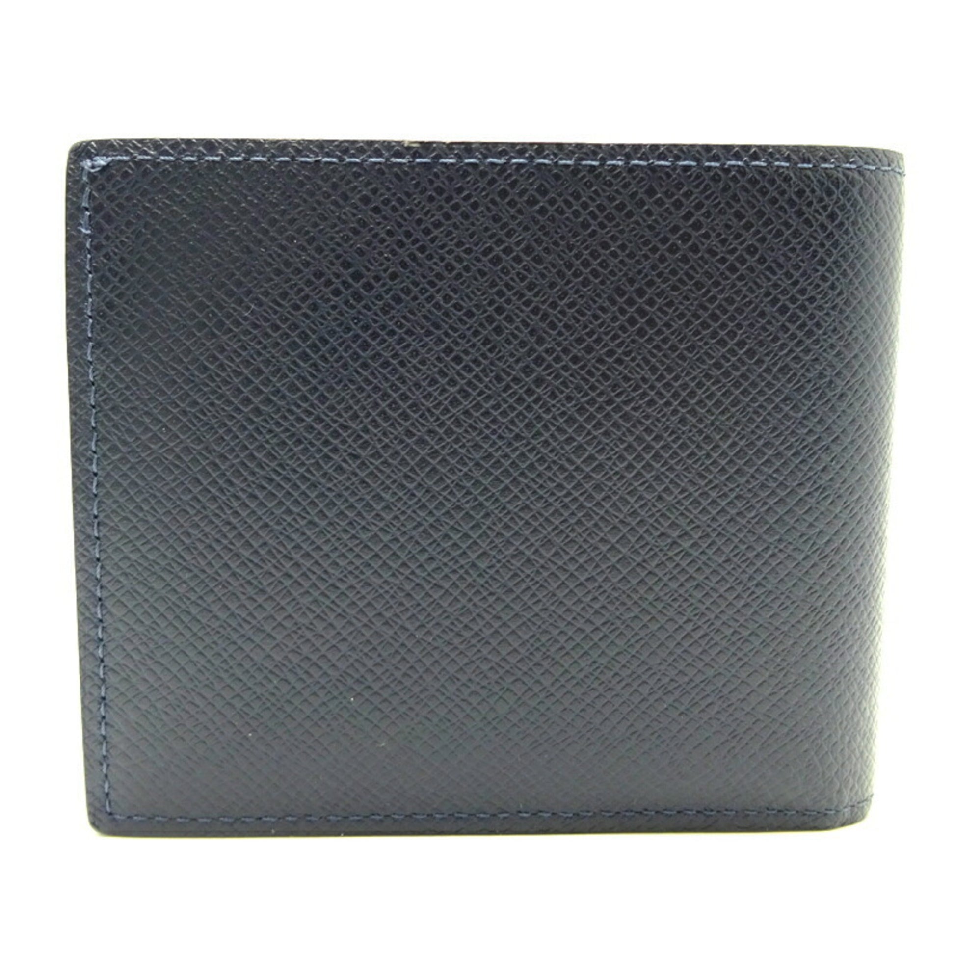 Louis Vuitton Amerigo Wallet NM Men's Bi-Fold Wallet M62046 Taiga Blue