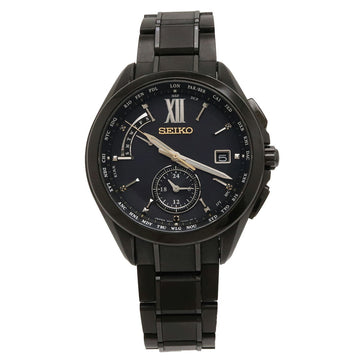 SEIKO Brights 50th Anniversary Limited Model Date 800 Black Dial Titanium Solar Men's Watch 8B63-0AT0 SAGA271
