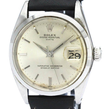 ROLEXVintage  Oyster Perpetual Date 1500 Steel Automatic Mens Watch BF562478