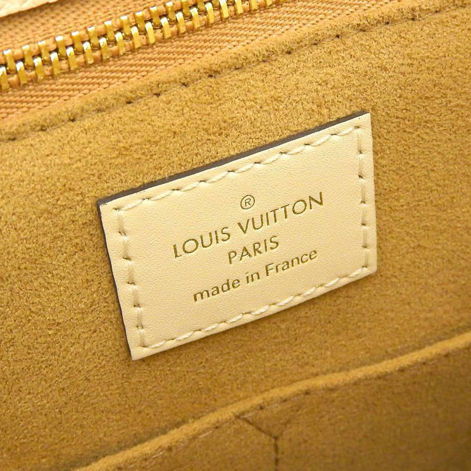 LOUIS VUITTON On The Go PM Monogram Implant 2WAY Tote Bag Light Pink M46168